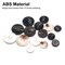OELFFOW 110Pcs Mixed Sewing Buttons, 4-Hole Craft Round Blazer Buttons, 5 Color 3 Size(15mm,20mm,25mm) Suit Coats Resin Button, Suitable for Variety Clothing Sewing, DIY Craft(White)